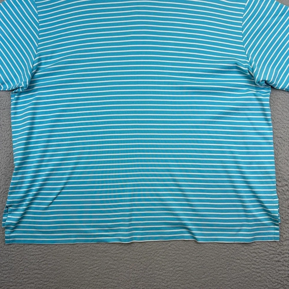 Polo By Ralph Lauren Polo Shirt Mens Big 3X Blue Striped Short Sleeve Cotton